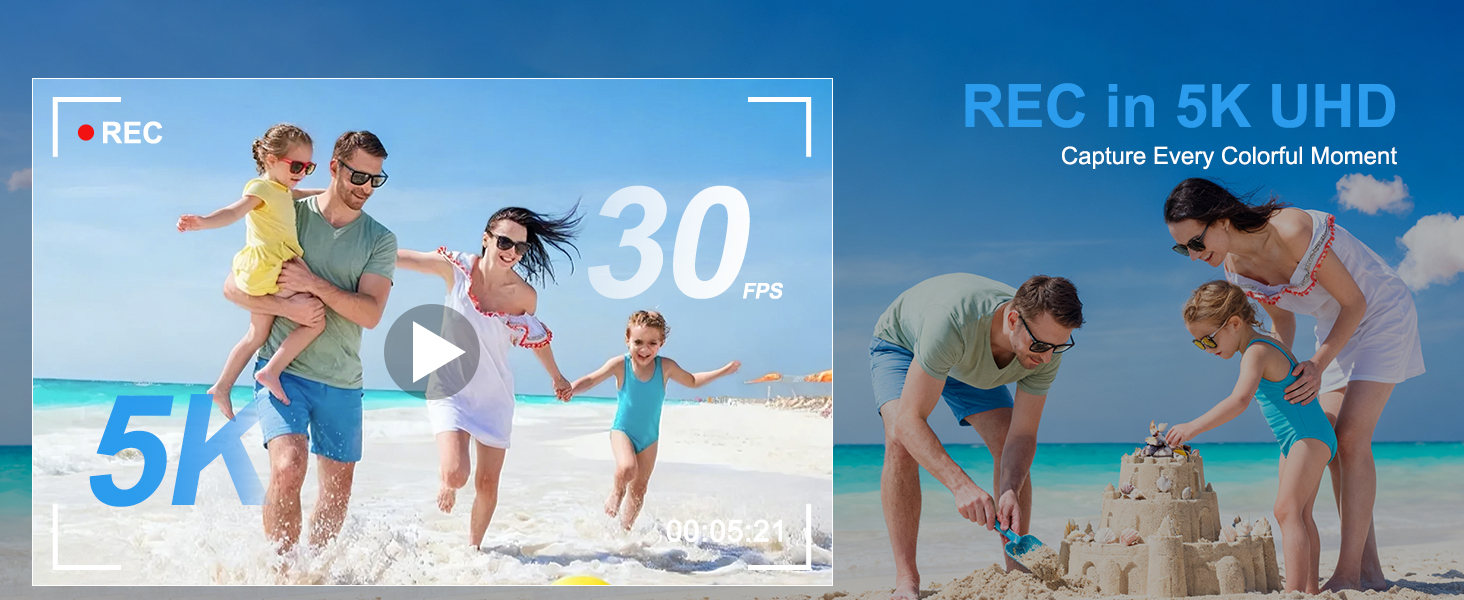 Record life in vivid detail. Shoot smooth, true-to-life 5K UHD video at 30 FPS.