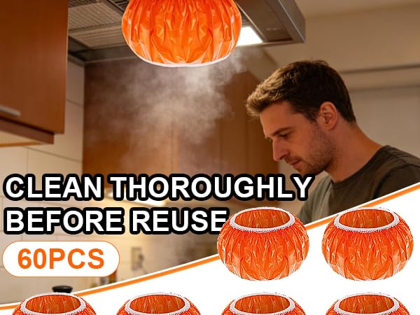 eggigi 60Pcs Smoke Detector Dust Cover-5