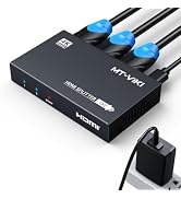 MT-VIKI 1x2 2.0 HDMI Splitter 1 in 2 Out, 4K@60Hz HDMI Duplicator/Distributor HDR Support EDID HD...