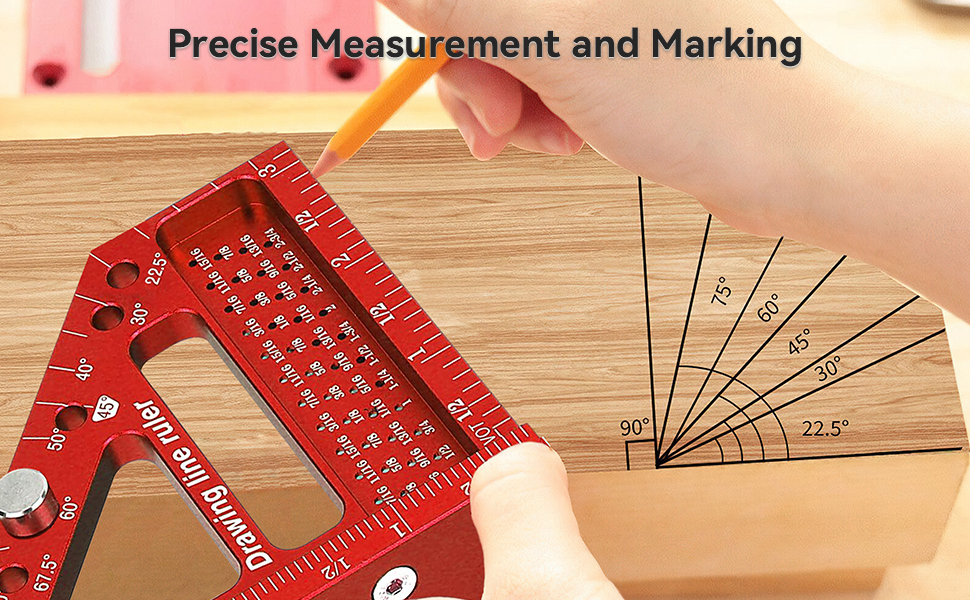3d multi-angle measuring ruler