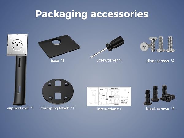 Monitor Stand for Monitor Weight 7.7-11lb, 24-27?