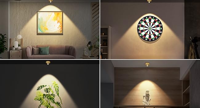 cordless picture light painting light for wall ceiling spotlight puck light shelf light