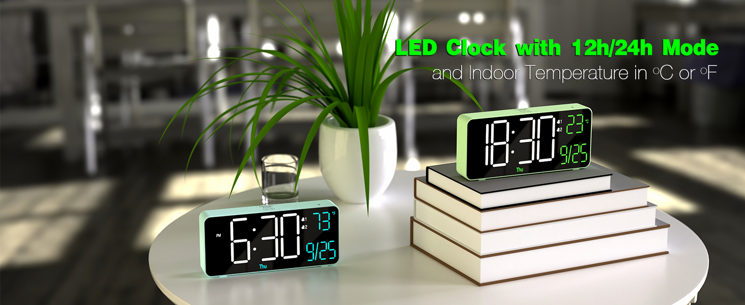 6.7in digital clock