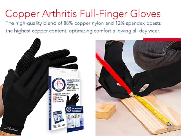 copper full finger black