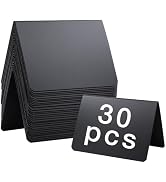 Goalfly 30 Pack Food Labels for Party Buffet, 4x3 Inches Mini Chalk Board Signs, Reusable Food La...