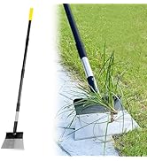 Garden Flat Shovel, Heavy Duty Multifunctional Cleaning Shovel with 60" Adjustable Long Handle, M...