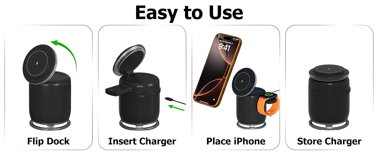 Wireless Magnetic Charging Stations