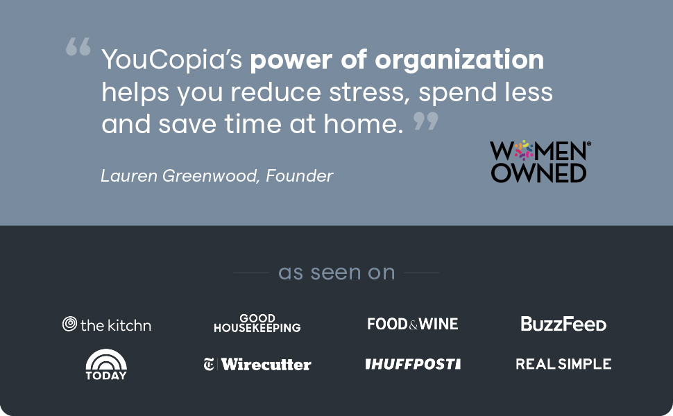 YouCopia Power of Organization and Brag Bar