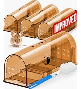 Motel Mouse Humane Mouse Traps No Kill Live Catch and Release 4 Pack - Reusable, Easy to Use &amp; Cl...