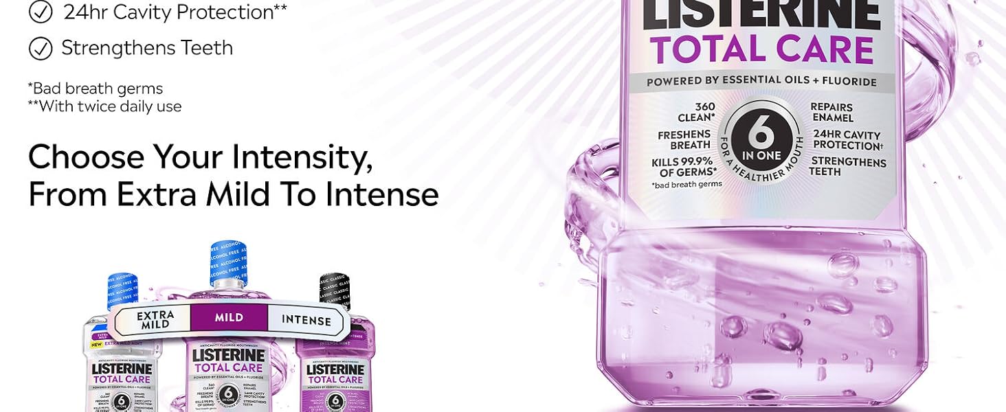 listerine total care eliminate bad breath germs