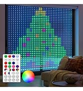 Brightown 400 RGBIC LED Smart Curtain Fairy Lights, 6.6x6.6ft Dynamic Color Changing Christmas St...