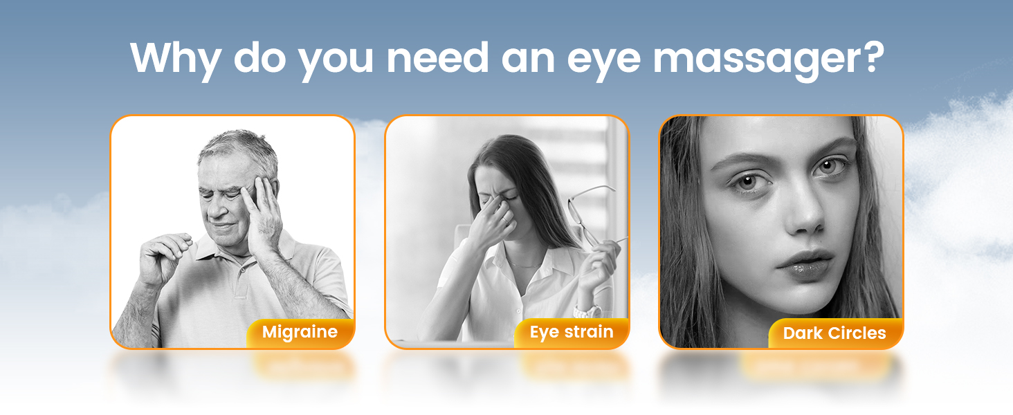 Eye massager for migraine