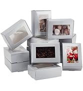 PH PandaHall 20pcs Sliver Paper Boxes 3.5x2.5x1.1in Soap Boxes Small Treat Paper Boxes Cookie Box...