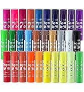 Tempera Paint Sticks, 30 Colors Solid Tempera Paint for Kids, Super Quick Drying, Works Great on ...