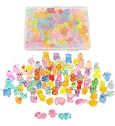 Mini Resin Ducks Tiny Animals Various Small Animals Dog, Rabbit, Turtle, Chick, Bird Glow in The ...