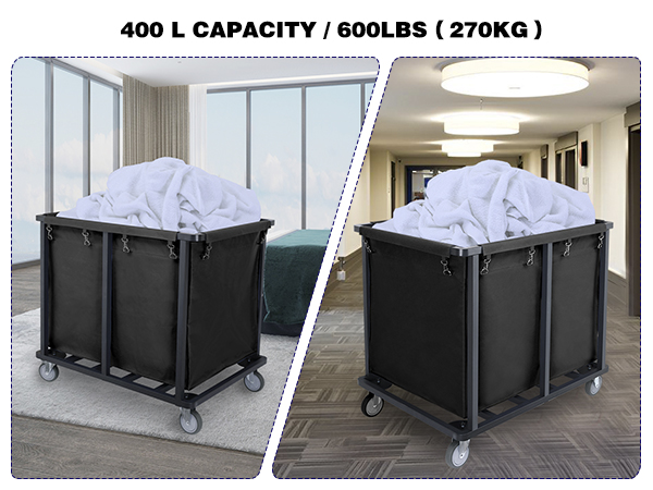 industrial laundry cart