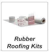Rubber Roofing Kits. Includes roof adhesive, butyl tape, and self-leveling sealant.