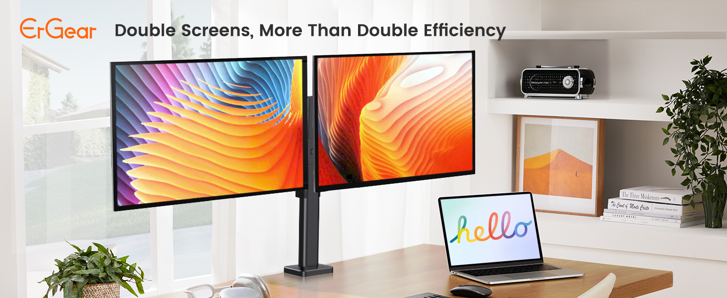 dual monitor mount