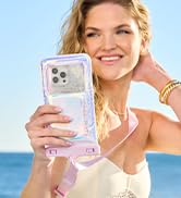 Case-Mate 2 Pack Soap Bubble IP68 Waterproof Phone Pouch - Floating Waterproof Phone Case w/Cross...