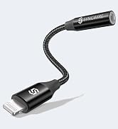 Syncwire iPhone Aux Adapter, Lightning 3.5mm Adapter [Apple MFi Certified] iPhone Mic Audio Earbu...