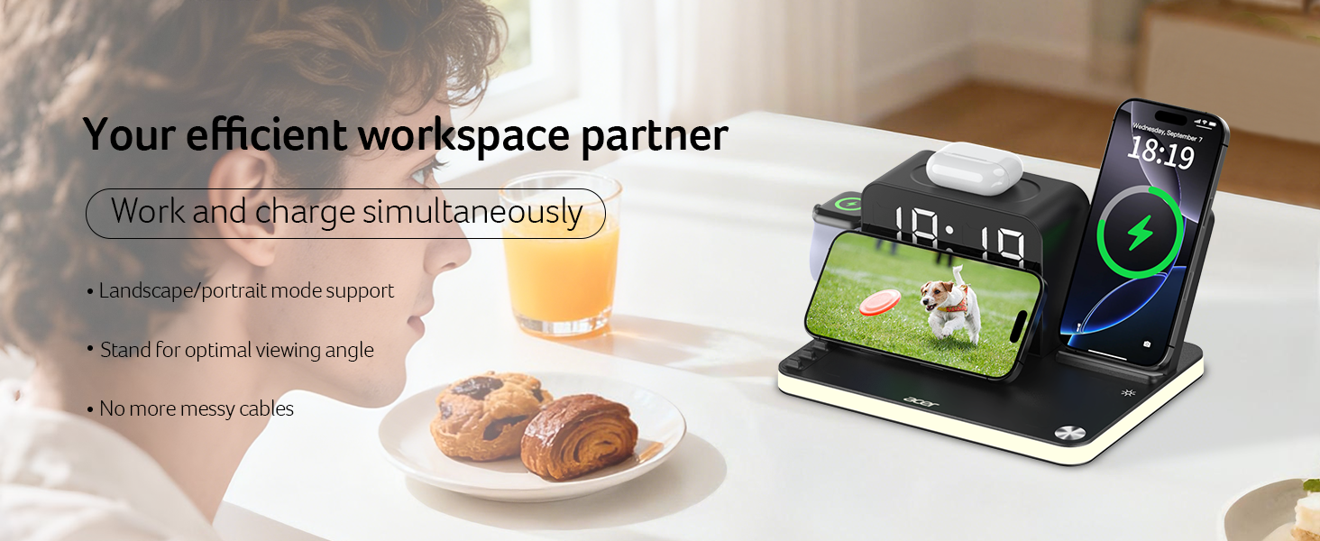 acer 7-in-1 Wireless Charging Station