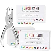 ONEDONE Reward Punch Cards (Pack of 200) Behavior Incentive Awards for Kids Students Teachers Hom...