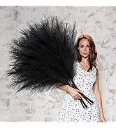 Ouddy Decor 8 Pcs Faux Pampas Grass Decor 38''/97cm Tall Artificial Large Pompous Pompas Floral F...