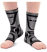INDEEMAX Copper Ankle Brace Ankle Compression Sleeve Support Ankle Brace for Women &amp; Men, Achille...