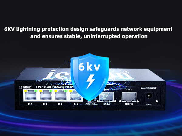full metal case and falenss design, 6kv lightning protection