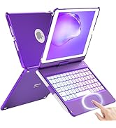 HOTLIFE Case with Keyboard for iPad 10.2,Touch Trackpad Keyboard Case for iPad 9th Generation/8th...