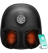 Medcursor Foot Massager with Heat, Shiatsu Deep Kneading Machine, Multi Air Compression Intensity...