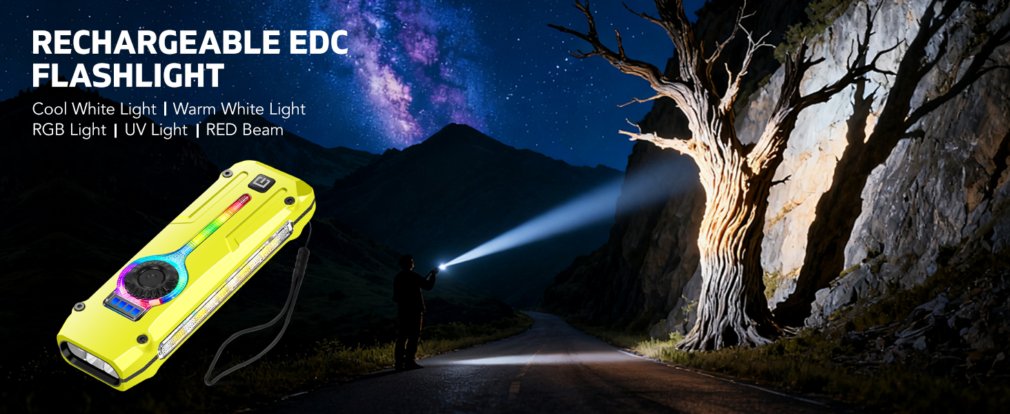 rechargeable edc flashlight