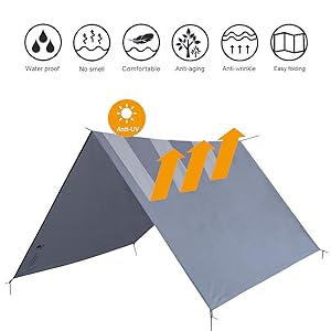 1-4 Person Ultralight Waterproof Tent Tarp Footprint Ground Sheet Mat