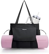sportsnew Yoga Mat Bag Tote Yoga Gym Bag For Women Men with Waterproof Wet Pocket