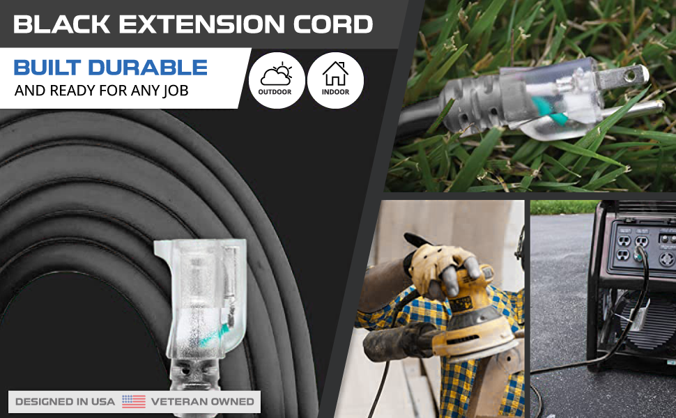 Black Extension Cord