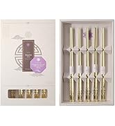 BALWOO Korean Flat Chopsticks [5 Sets][Made in Korea] 304 Premium Stainless Steel Chopsticks, Kor...