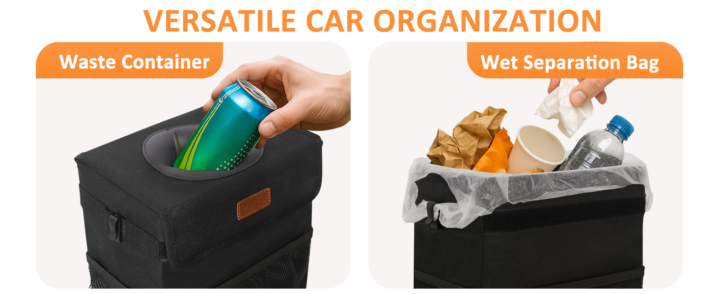 car trash can