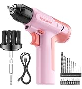 GRENPRO Cordless Drill, 7.2V Power Drill Set with 23pcs Acessories, 3/8" Keyless Chuck, Built-in ...