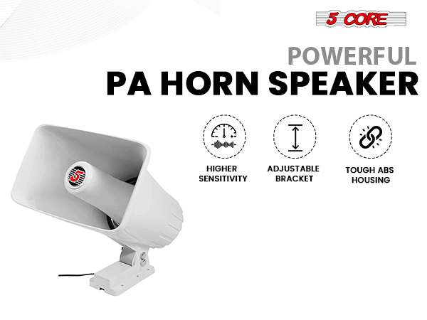 Pa speaker, Bull horn, PA horn speaker