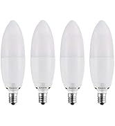BOGAO LED Candelabra Bulb,12W White 6000K LED Candle Bulbs, 85-100 Watt Light Bulbs Equivalent, E...