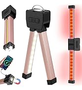 YETHKE Gym Lamp, Portable Gym Lighting for Posing, Magnetic Work Light with Portable Charger, Gif...