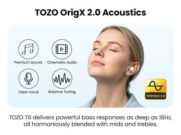 TOZO ORIGIX 2.0 Acoustics