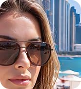 kimorn Tangle Free Polarized Aviator Sunglasses for Women Retro Square Metal Frame, UV400 Protect...