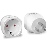 Ziissup European to USA Plug Adapter, EU to US Plug Adapter, Europe to USA Travel Converter for M...