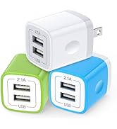 Plug USB Wall Adapter,USB Charger Box Fast Charging Block Cube,5V/2.1A Universal Power Adapter Tr...