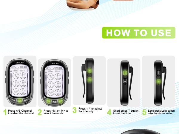 tems/ems unit muscle back lower back massager electric massage muscle stimulator