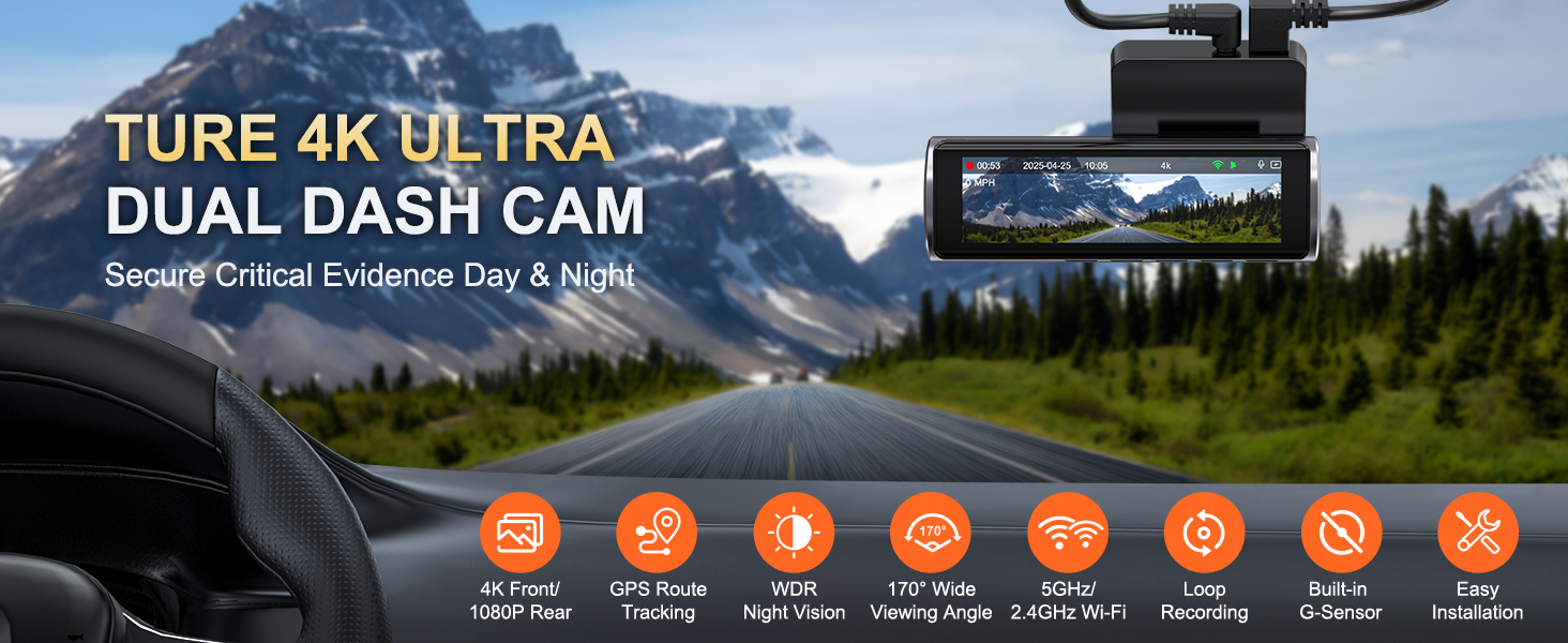 dash cam front and rear