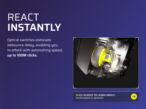 optical switches, optical mouse, 100m clicks