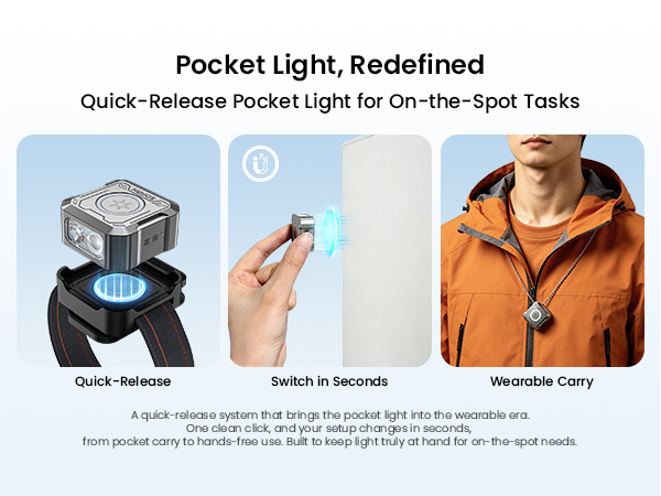 pocket light for on-the-spot tasks