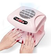 Nail Dryer for Regular Polish,LXIANGN 300W Timing Warm Cool Wind Air Nail Drying Fan with Auto Se...